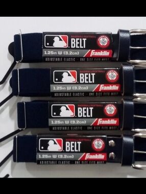 4x Franklin Baseball Softball Belt Navy Blue